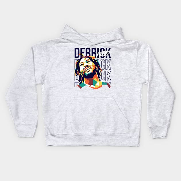 Derrick Rose on WPAP art 1 Kids Hoodie by pentaShop